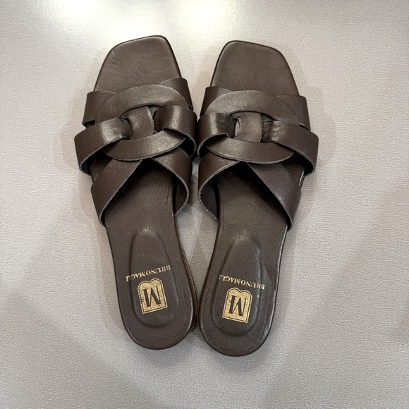 M BY BRUNO MAGLI Alessia Leather Sandal size 7/Eu 37.5 - Picture 8 of 11